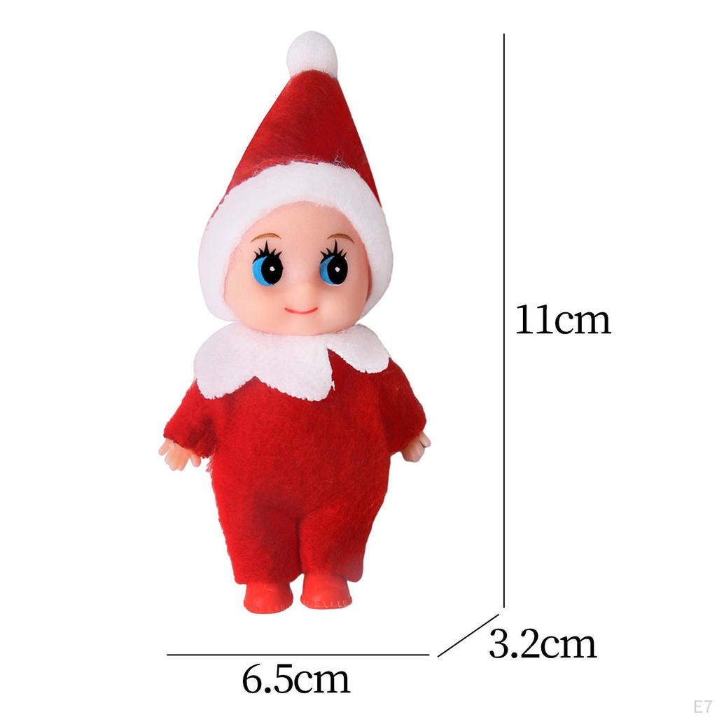 Christmas Elf Decoration Toy Dolls Holiday Ornaments Tiny Xmas