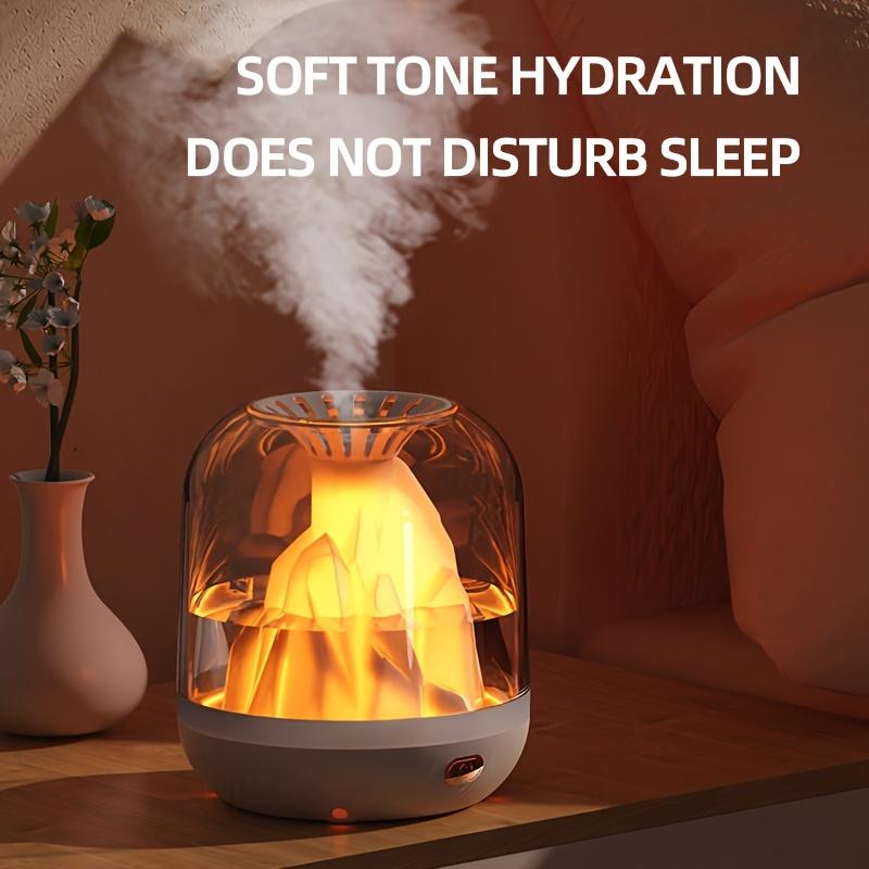 

Увлажнитель воздуха Volcanic Humidifier 30,43 унции Портативный диффузор тумана с успокаивающим ночным светом Расслабляющий арома-спрей Низкий уровень шума Настольный увлажнитель воздуха со светодиодной подсветкой белый