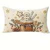 1PCS Christmas Pillowcases: Get Cozy, Hello Winter, and Festive Designs! Sofa Bed Cushion Cover, New Year Home Decoration