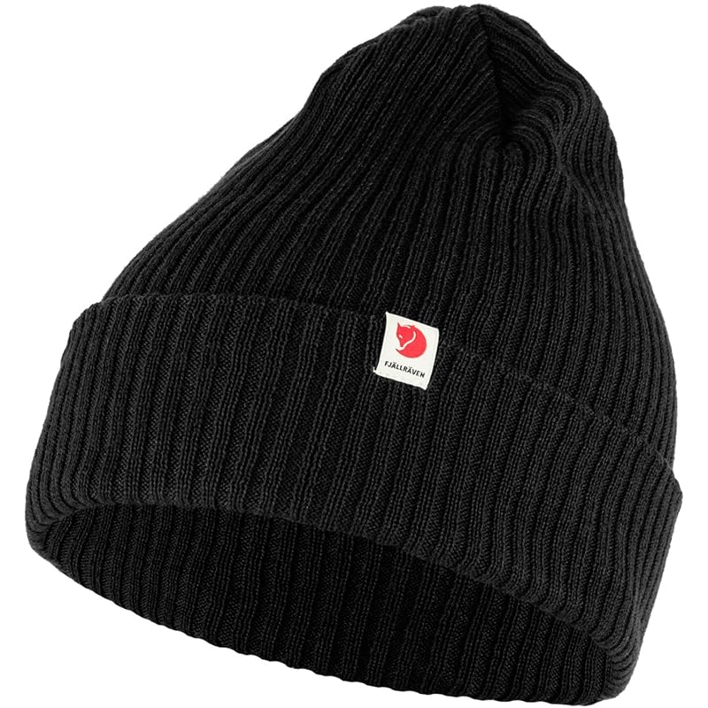 

[Fjällräven] вязаная шапка FJALLRAVEN RIB HAT Влагопоглощение быстросохнущая 13100184 черный