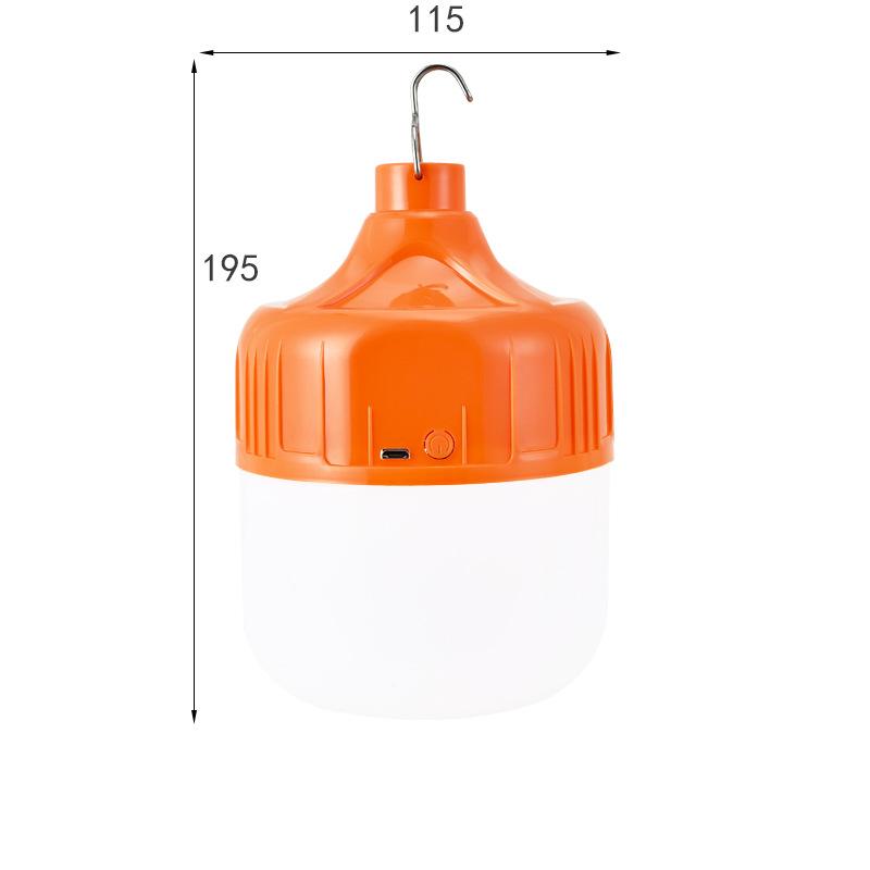 Outdoor USB Rechargeable LED Light Bulb Hook Up Camping Fishing Portable Lantern Night Lights Outdoor Emergency Lamp Bulb