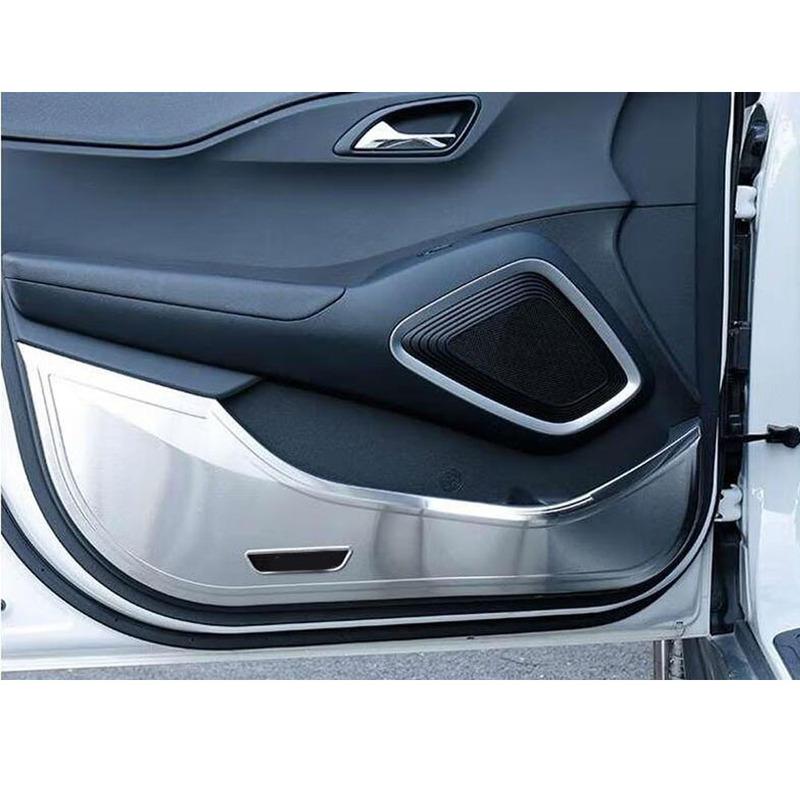 Stainless Steel Car Inner Door Anti-Kick Panel Cover For Hyundai IX35 2018     Trim Stick Interior Accessories