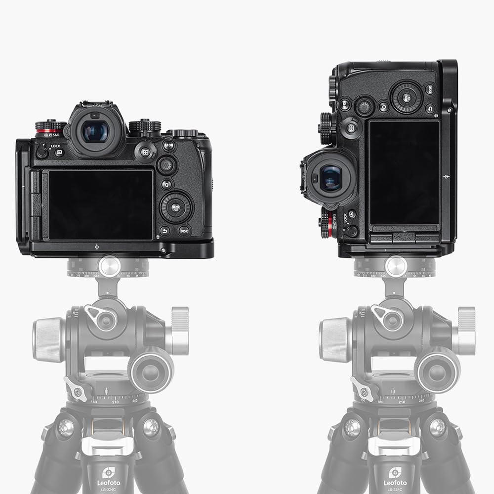 Leofoto Plate for LUMIX Machined from Quick Release Compatible LPP-S1RII L-Shaped S1RII/S1II/S1IIE, Arca-Swiss Compatible, 6061-T6 Aluminum,