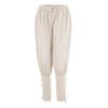 Men's New Summer Casual Long Pants with Ankle Straps - Medieval Pirate Style