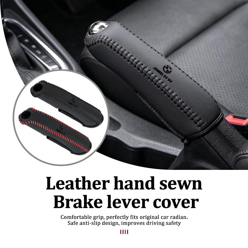 Universal Car Hand Sew Handbrake Sleeve Brake Lever Protection Cover For BMW M3 M5 E36 E39 E46 E60 E61 E64 E70 E71 E80 E85 E87