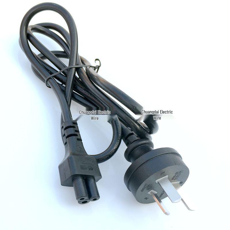 China Standard Interlocking 3-Pin Male-Female Power Cord, 3-Core Extension, 10A/250V