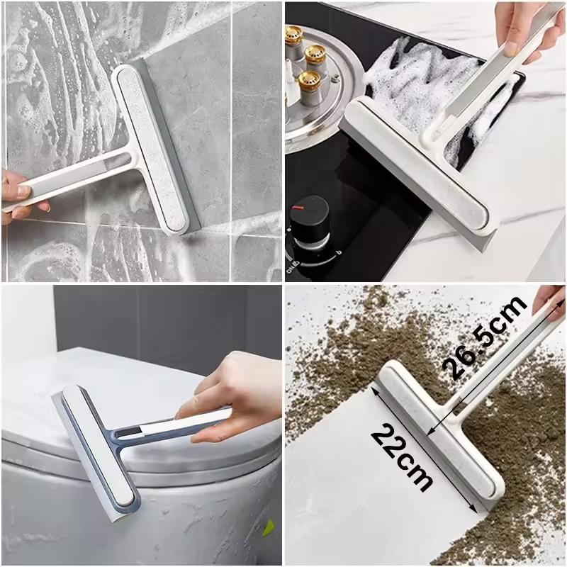Silicone Squeegee Water Wiper Plate Glass Cleaner Scraper Car Windshield Cleaning For Auto Windshield Window Kitchen Bathroom