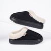 Platform Fluffy Slippers Women House Flats Casual Designer Winter Shoes Ladies Fashion Cotton Plush Warm Footwear Elegant Indoor