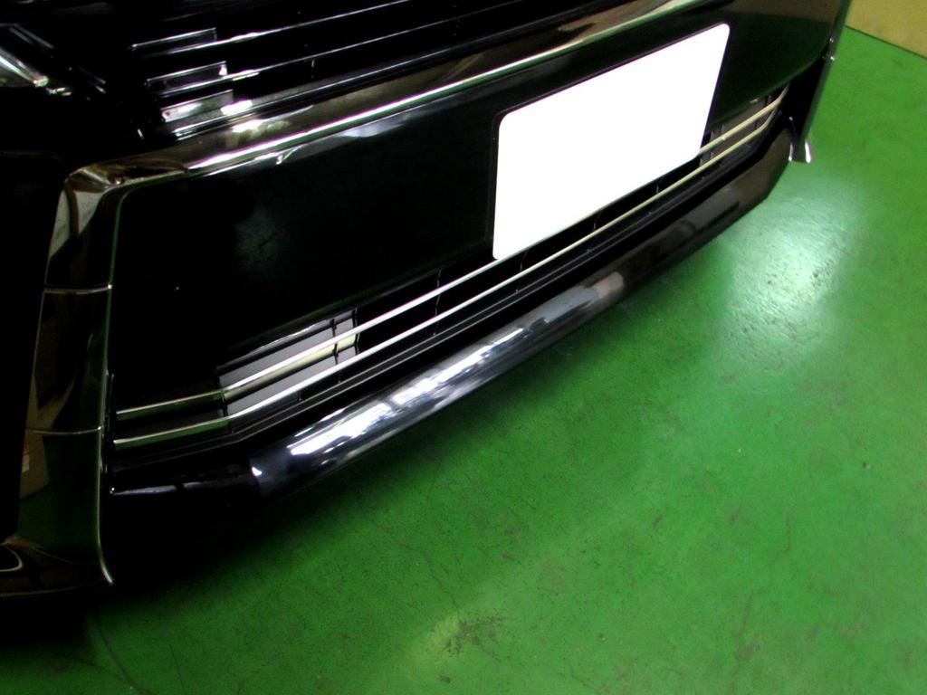 BRIGHTZ Finish Stainless Steel Plated Front Bumper Mould for Toyota Vellfire Lower Grille Mould for 28592 Ultra-Mirror (2-Piece) (30/35) (Late Model)