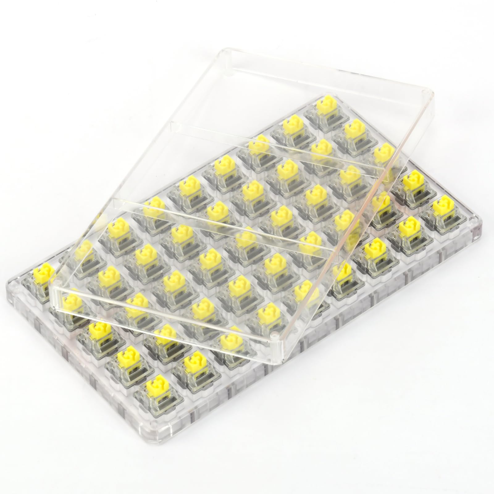 

AJAZZ AS Tactile Switches, Gateron 3-Point 50gf SMD Tactile Switch Set with Dustproof Lever, Durable 80M MX Switches, Hot-Swap Replacement for