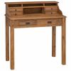 vidaXL Natural Writing Desk with Drawer 89.5 X 49.5 X 100 Cm