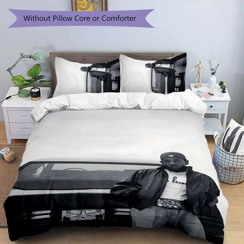GNX Lamar 3pcs Bedding Set Duvet Cover Closure Includes 1 Duvet Cover & 2 Pillowcases for All Seasons Bedroom Home Dorm Decor