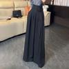 Damen High Waist Wide Leg Hose Mit Bindegürtel Für Lässige Bürokleidung