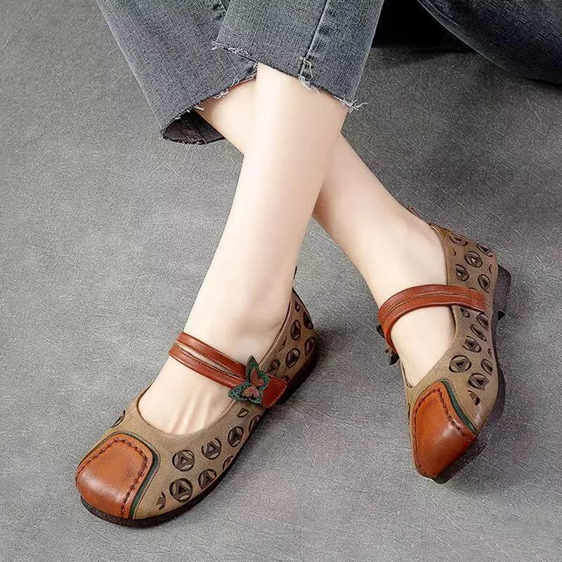 sapatos femininas zapatos de mujer women casual brown light weight breathable comfort shoes lady vintage spring shoes ab614