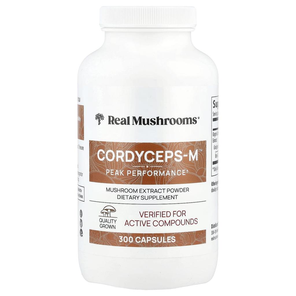 Cordyceps sinensis-M, Mushroom Extract Powder, 300 Capsules