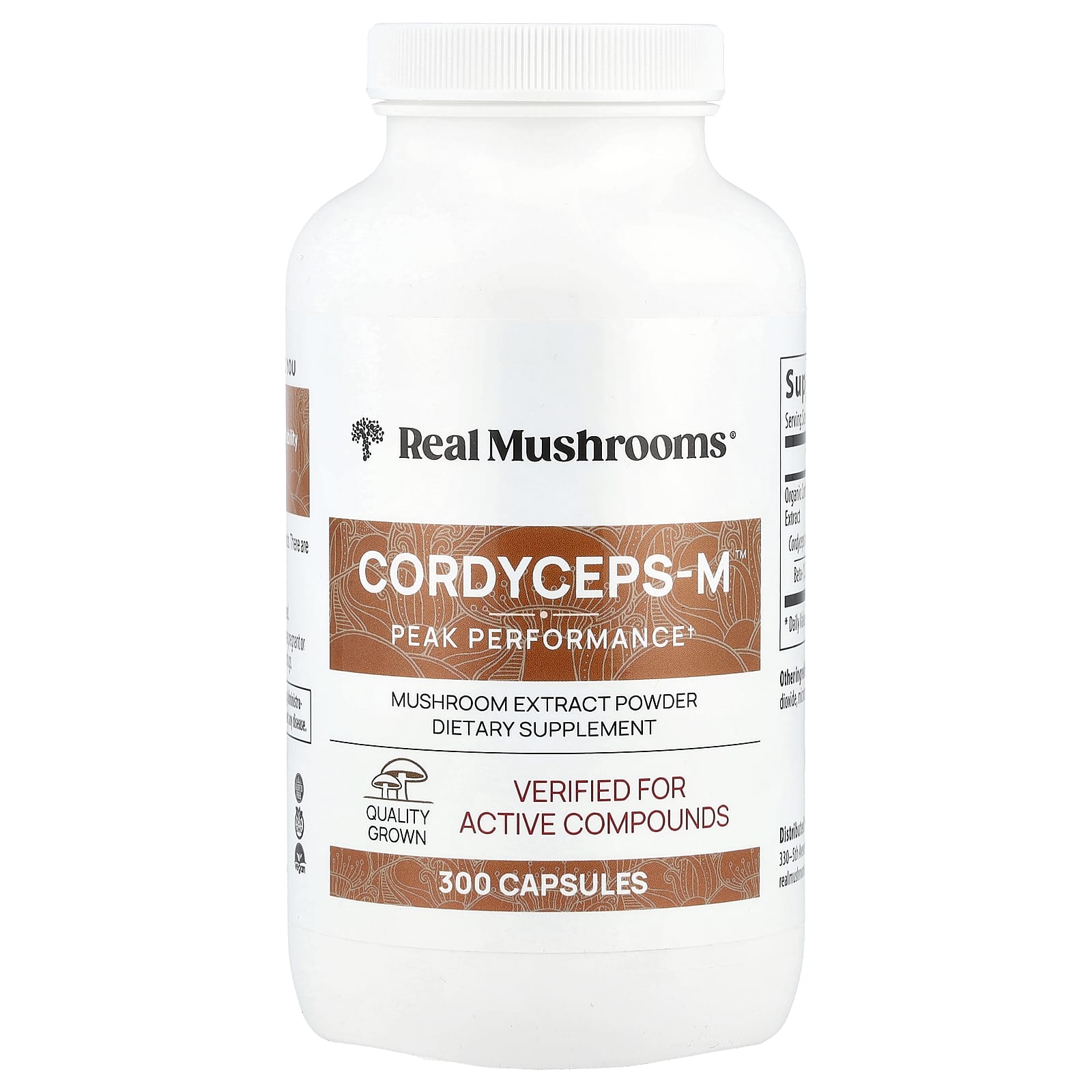 

Cordyceps sinensis-M, mushroom extract powder, 300 capsules