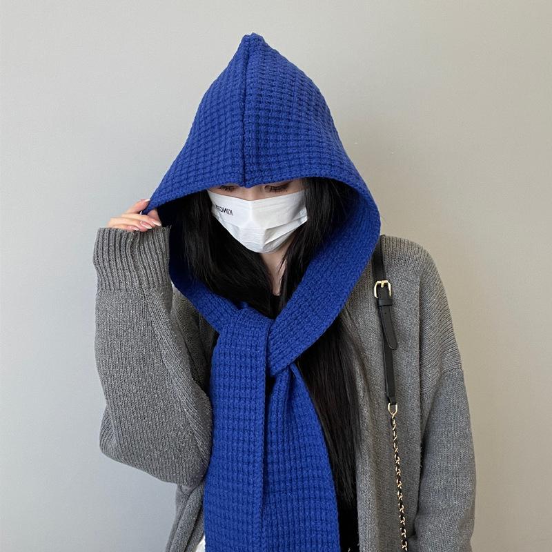 Wool Knitted Solid Color Scarf: Winter Warmth, Versatile Neck Warmer for Women, Couples, and Students