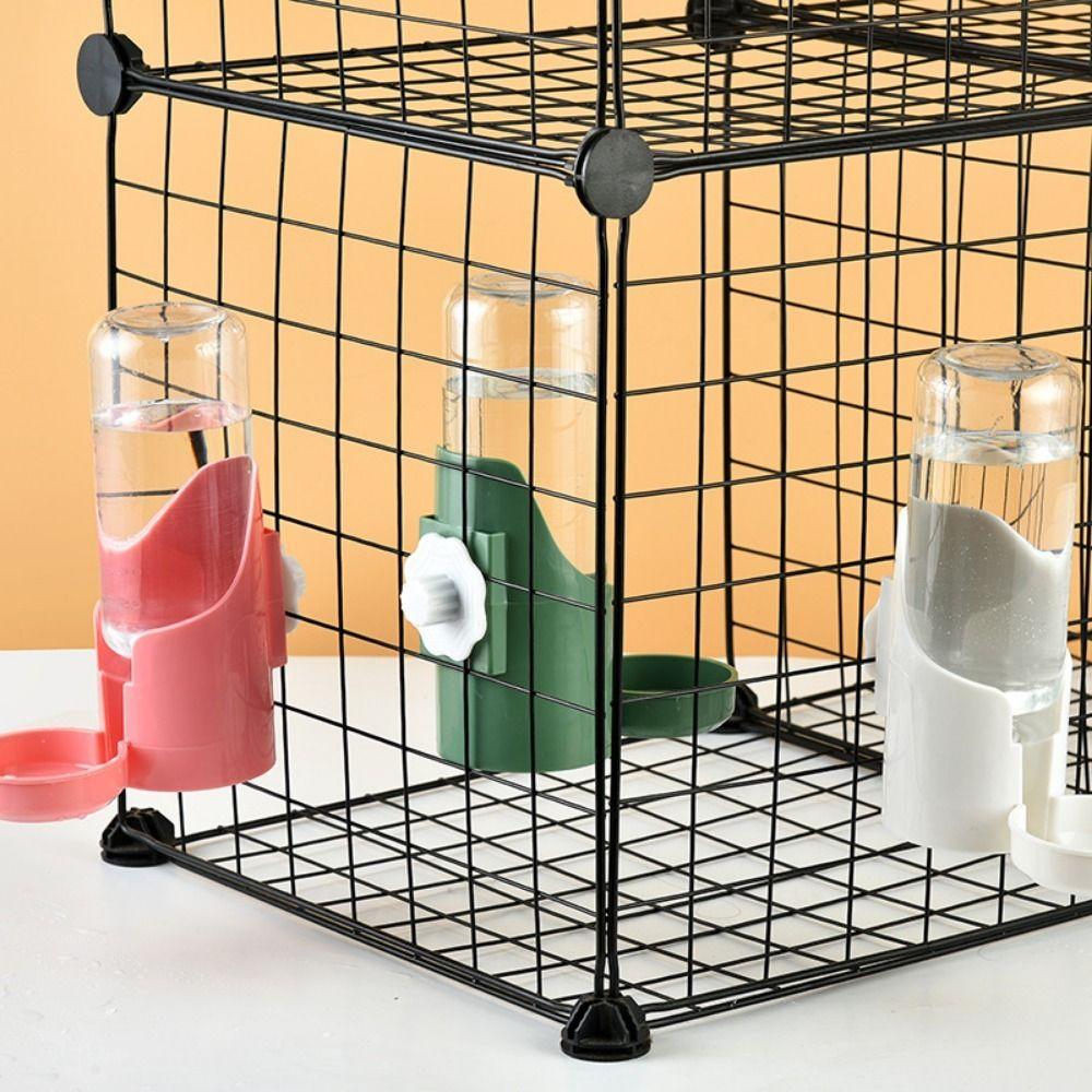 Hanging Cats Water Dispenser Transparent Rabbit Food Container Rabbit Water Bottle  For Puppy Bird