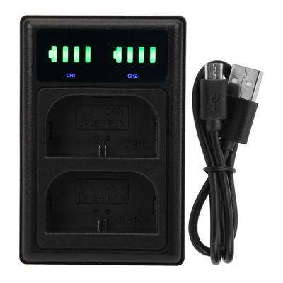 Micro TypeC Dual Port Camera Dual Display Dual Dock Charger for LPE6 E6N Camera Battery