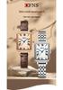 OFNS Women's Retro Roman Numeral Quartz Watch - Square Waterproof Wristwatch for Female Students