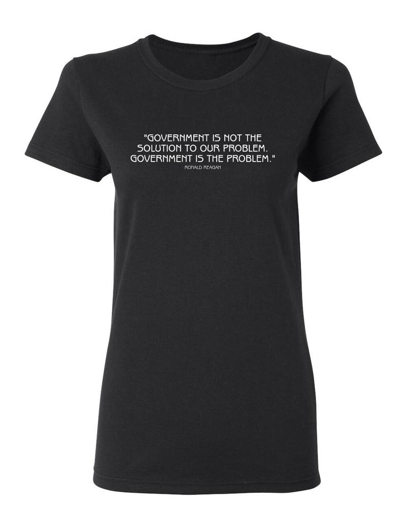 

Goverment Is Not The Solution Sarcastic Novelty Graphics Funny Womens T-Shirt Unisex T-Shirt XXXXL
