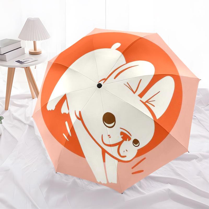 

1pc Rabbit Illustration Umbrella with Plastic Handle,Suitable for All Seasons Home Travel Outdoor Umbrellaptys31041
