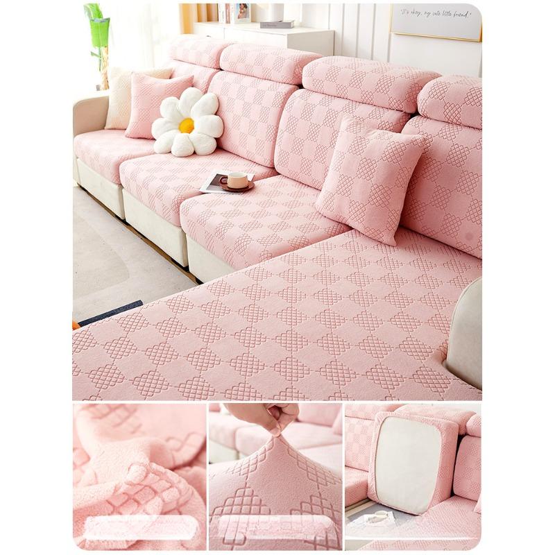 Natahovací potah na pohovku Nový potah All Inclusive může pokrýt Four Seasons Universal Pink Pohovka Tofu Block Potah na sedák