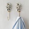 1 Stück Zinklegierung Dekorativer Wandhaken Vintage Blume/Vogel/Geformter Metallwandhaken zum Aufhängen von Mänteln Kleidung Schlüsseln Hüten Handtüchern Kleiderständer