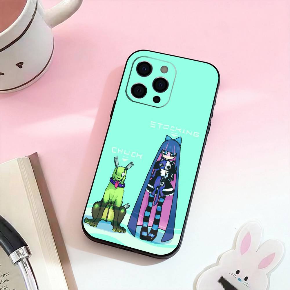 

P-Panty and Stocking With Garterbelt Phone Case For iPhone 17,16,15,14,13,12,11 Plus,Pro Max,Soft Silicone Black Cover iPhone12PRO
