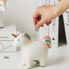 Dekorative Sparschwein-Statuen, Zimmer-Ornamente für Mädchen, Skulpturen, Heimdekoration, moderne Wohnzimmer-Dekoration, Tisch, rosa Einhorn
