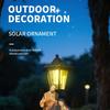 Solar Light Nativity Manger Scene Resins Sculpture Holy Family Ornament For Outdoor Garden Christian Home Decoration