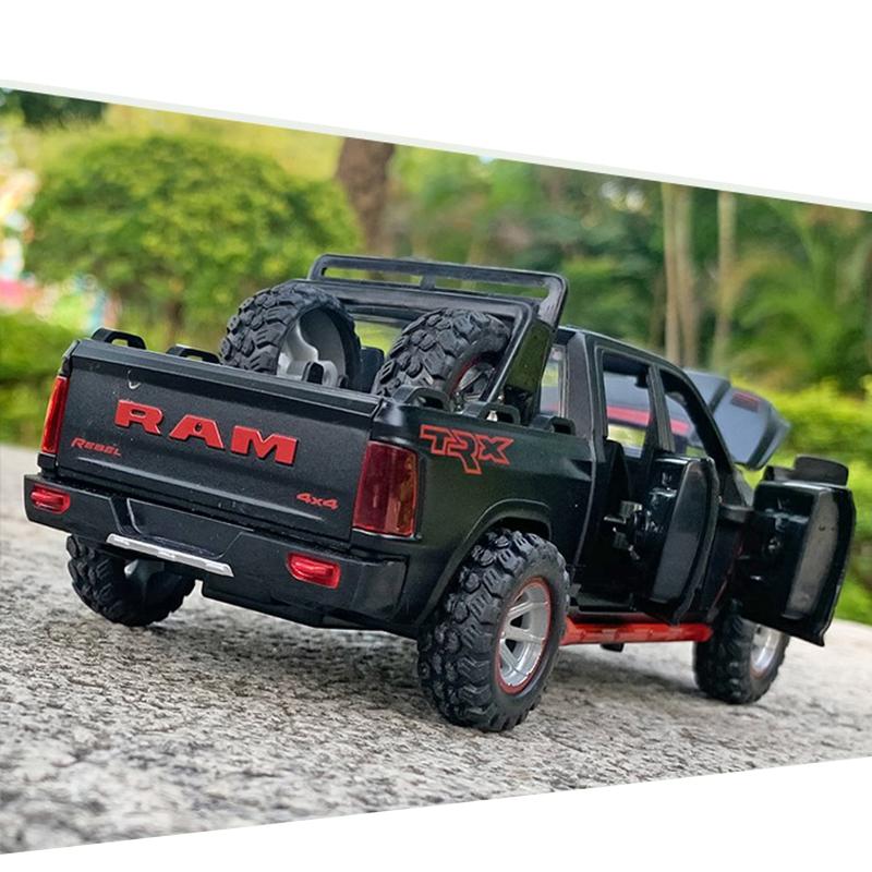 1/32 Dodge RAM TRX Diecast Alloy Model Car Miniature Pickup Off-Road for Children Collection Kids Metal Vehicles Boys Hot Toys