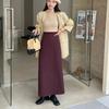 2025 Autumn New Loose Suit Skirt Elegant High Waist Hip Slim and Straight Long for Women