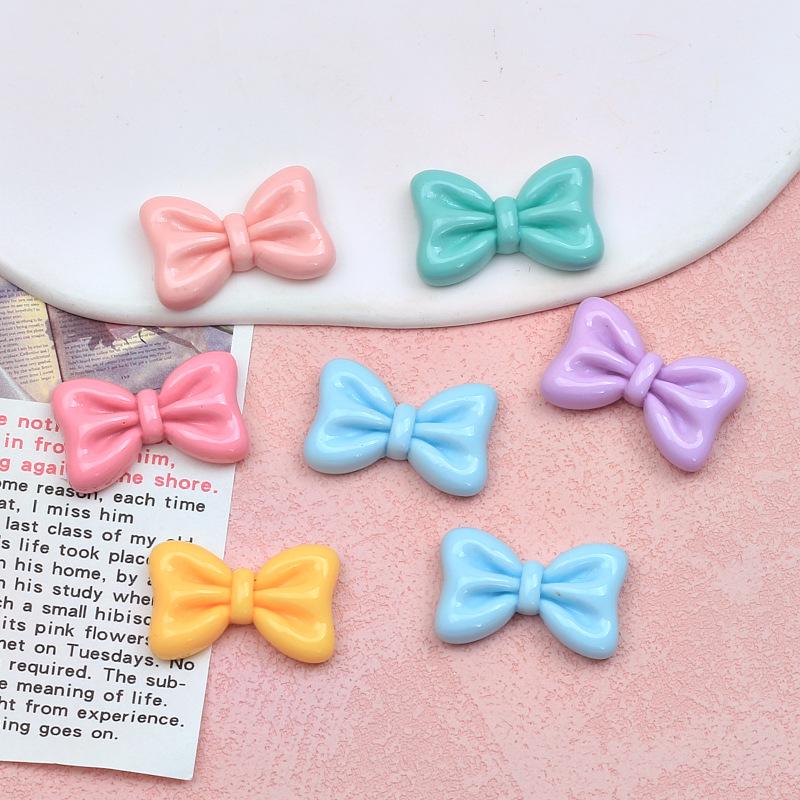 DIY Resin Clog Button Kit: Cute Cartoon Bow, Cream Glue, Hairpin Accessories