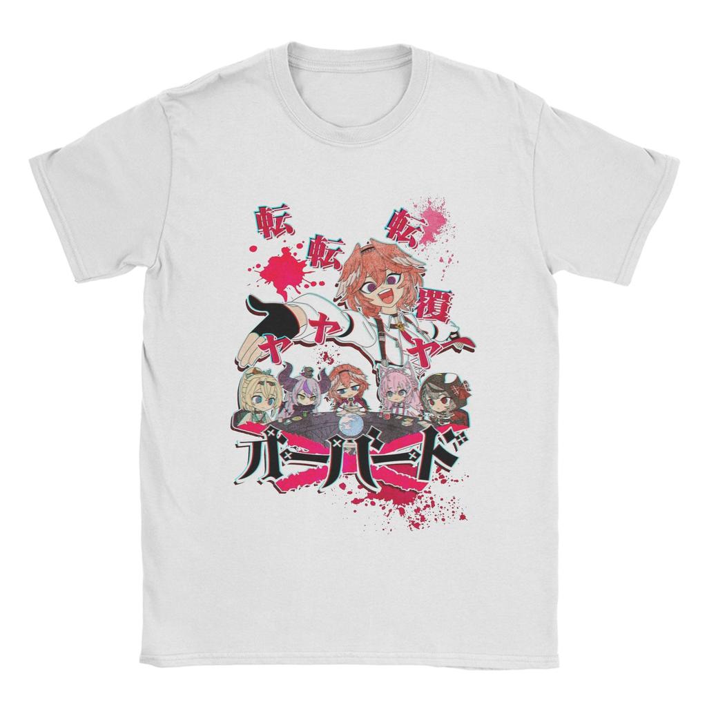 Takane Lui Overd Hololive HoloX T-Shirt Summer  100% Cotton T-Shirts For Men Popular DIY Tshirt Short Sleeves Y2K Fun Top Tees
