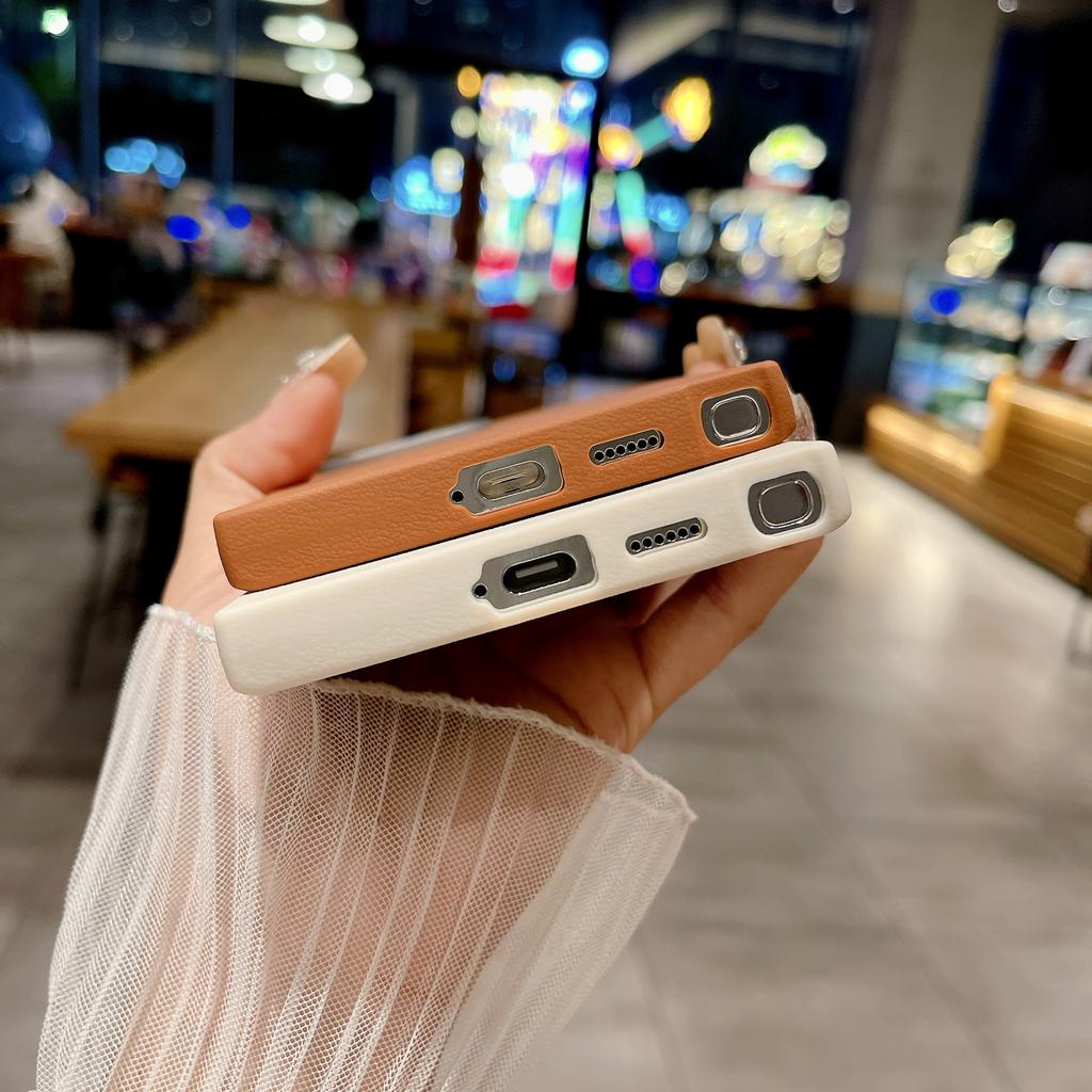 Leather For Magsafe Case For Samsung Galaxy S24 S23 Ultra S22 Plus S21 FE Ultra Magnetic Wireless Charge Shockproof Cover