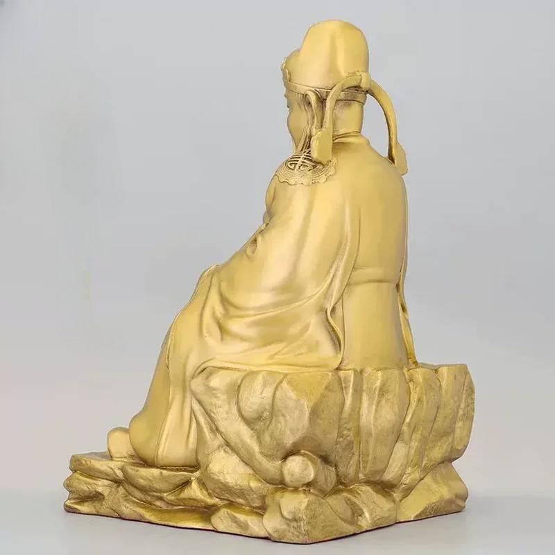 Feng Shui Copper People Wenchang Dijun Statue God of Literature Figurine for Home