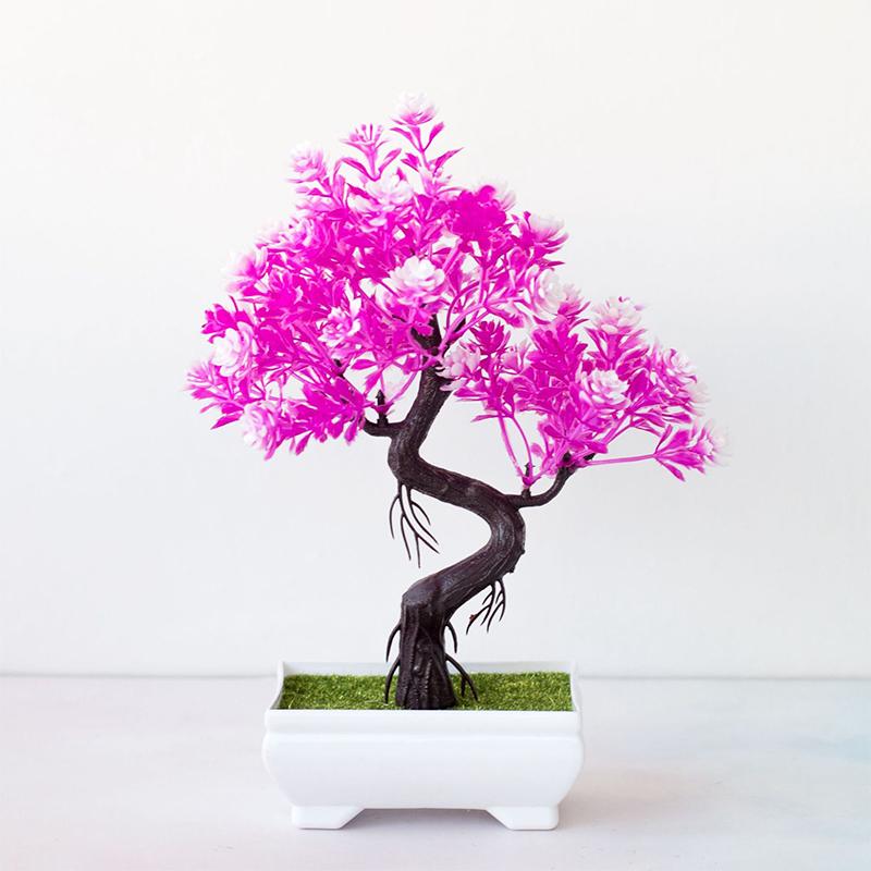 Garden Arrangement Room Decoration Plastic Plants Bonsai Small Tree Pot Fake Plant Potted  Yard Room Garden Decoration Outdoor
