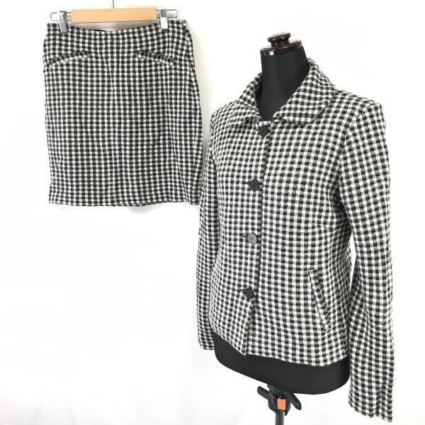 

Made in Poland agnes b. Angora Blend Mini Skirt Suit Women’s S Black White