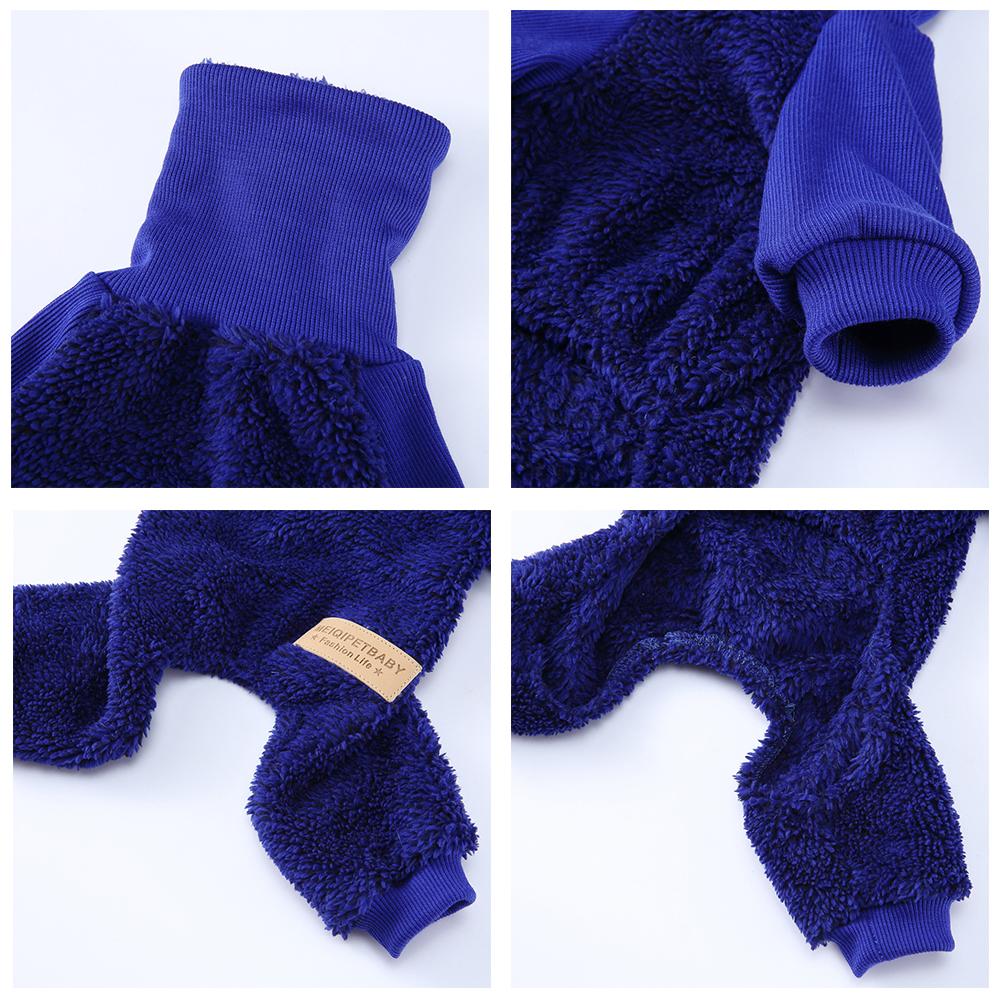 Warm Winter Dog Clothes Soft Pet Jumpsuit Coat Puppy Cat Turtleneck Sweater For Chihuahua Small Medium Large Dogs Clothing S-XL