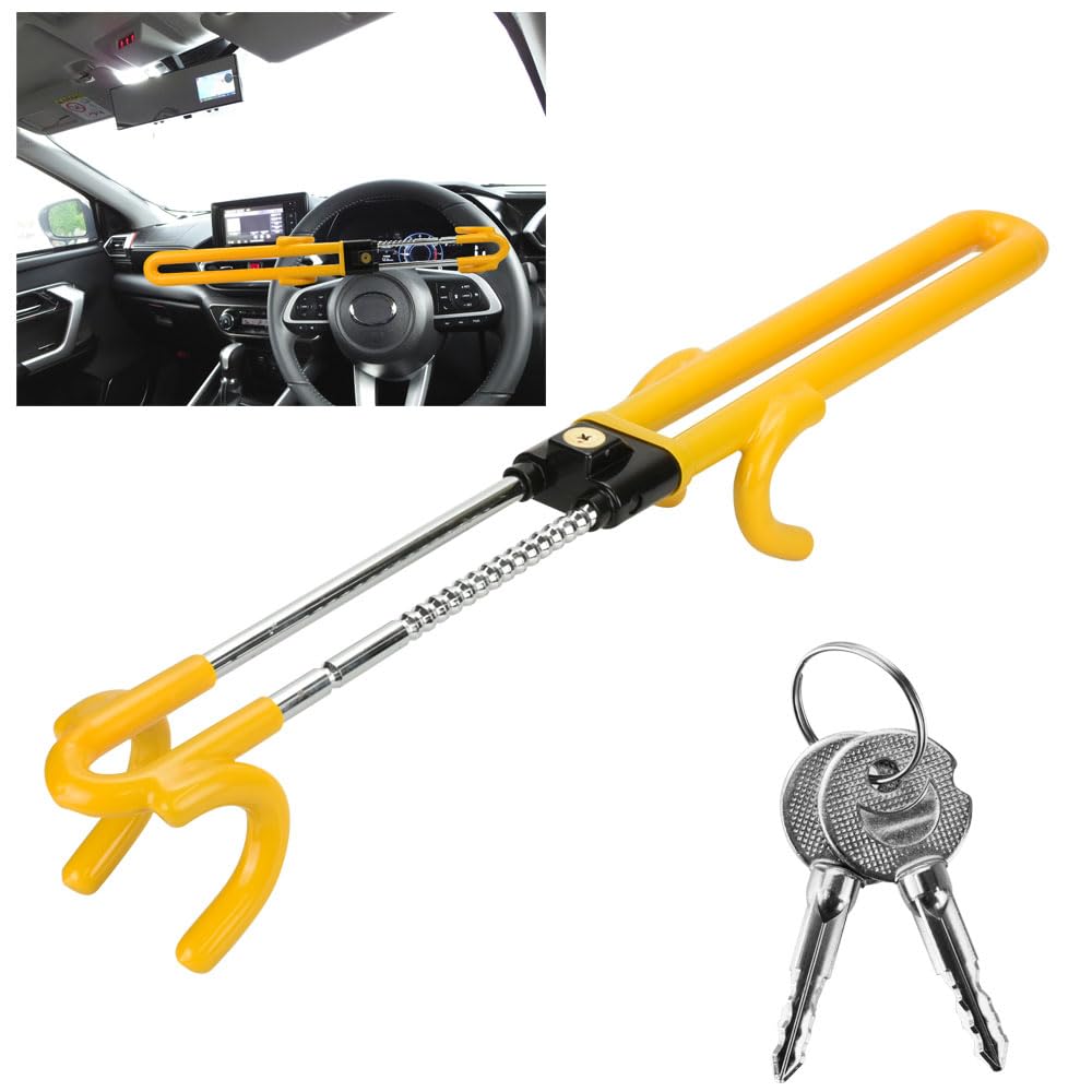 Steering Relay Attack Double Versatile Lock, Prevention, Locking, Cut-Resistant,