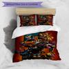 3pcs Duvet Cover Set (1*Duvet Cover + 2*Pillowcase, Without Core), Five Nights At Freddy's Print Bedding Set, Bedroom Decor, All‑Season, Birthday Gift