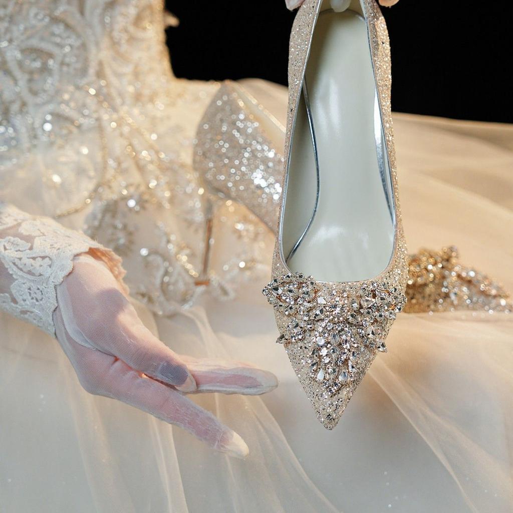 2025 New Niche Design Comfortable High Heels Women's Beautiful Pointed Head Shallow Mouth Thin Heel Women's Single Shoes