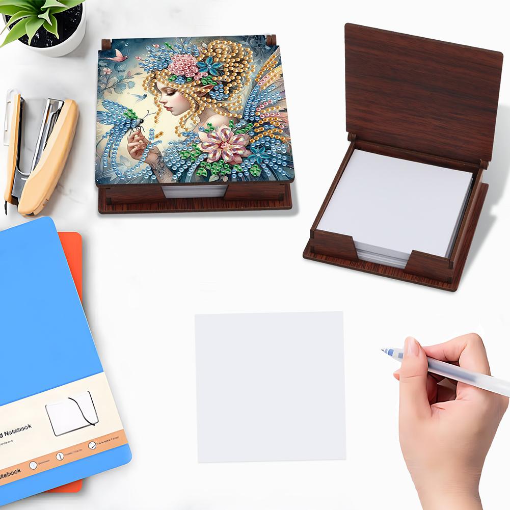 High Heels Diamond Art Note Box Contains 160 Sheets of Paper Gem Art Sticky Note Holder Gem Painting Memo Pad Holder Mosaic Kit