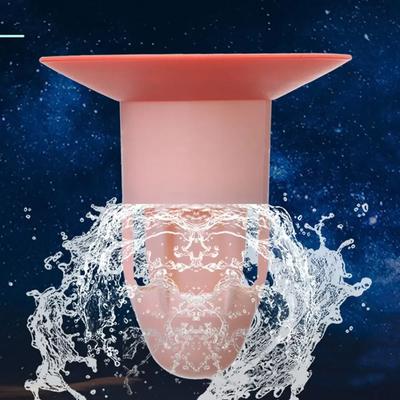 Silicone Floor Drain Core Shower Drain Stopper Insectproof Anti-odor Hair Trap Plug Trap Kitchen Bathroom Toilet Sewer Deodorant