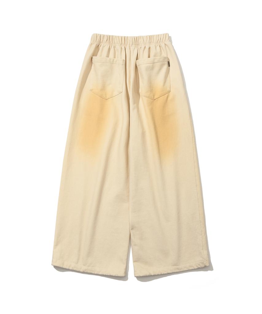 Bieseulaebis Oil Washed Graphic Pants Ivory