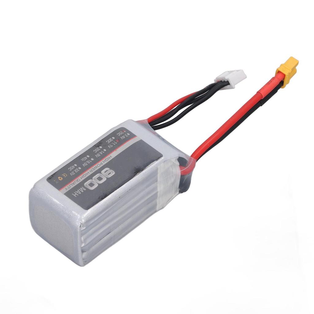 LiPo Battery 25C 900mAh XT30 Connector Stable Powerful Performance RC Battery Pack for RC Fix Wing Helicopter Airplane 3S 11.1V