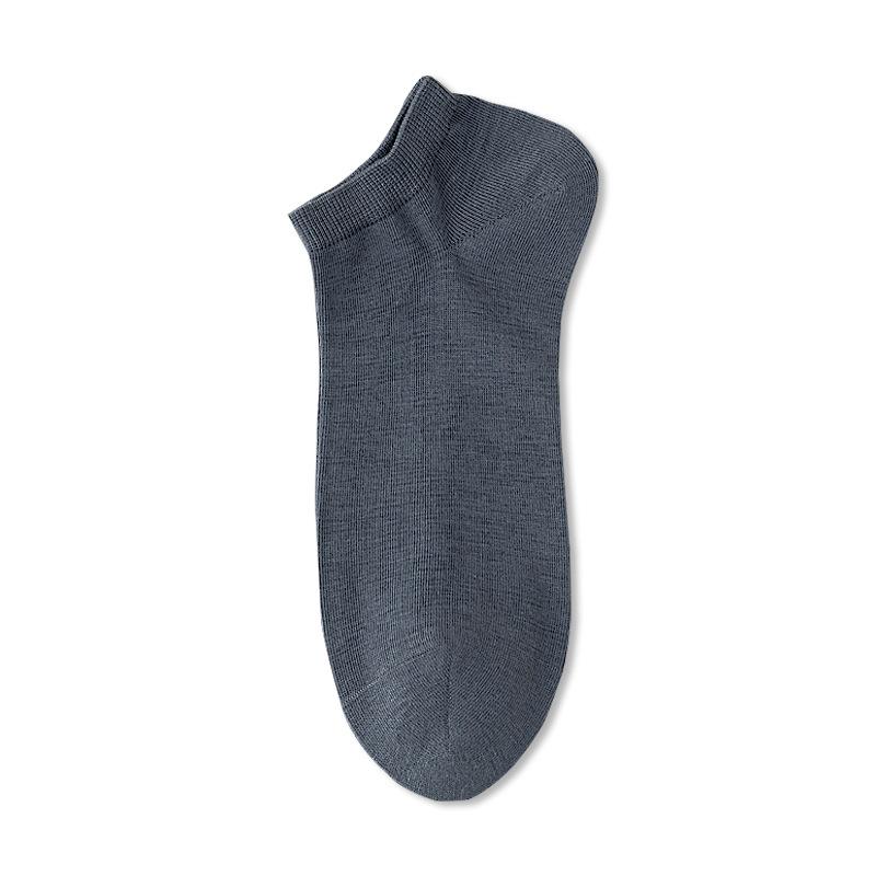 

Мужские летние тонкие носки-лодочки из чистого хлопка 10A, антибактериальные, влагоотводящие, бесшовные, дышащие 1 pair синий