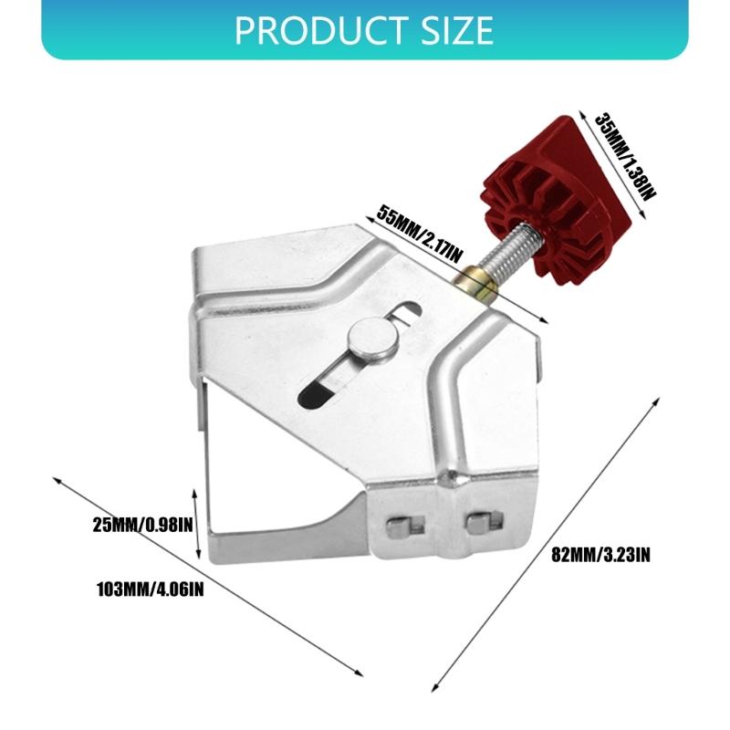 Metal Steel Right Angles Clamp 90 Degree Fixing Device Auxiliary Corner Clamp Locator Adjustable Fixing Clamp