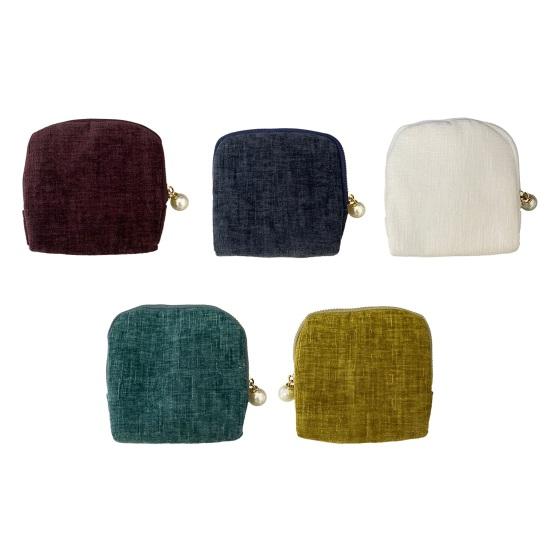 Travel Jewelry Organizer Case Portable Watch Earring Necklace Bracelet Bangle Ring Storage Bag Velvet Zipper Jewelry Pouch with Pockets